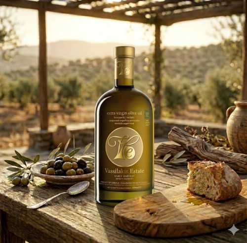 Oliwa z oliwek Vassilakis Estate Early Harvest Extra Virgin 500 ml Premium