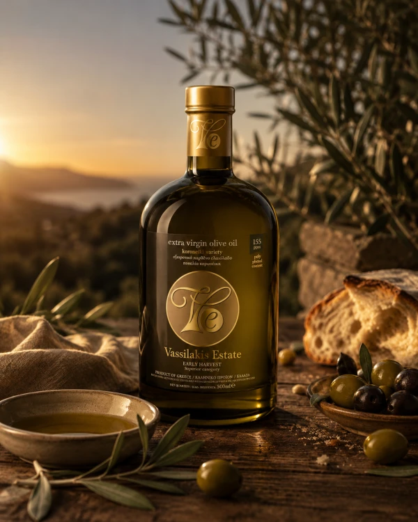 Oliwa z oliwek Vassilakis Estate Early Harvest Extra Virgin 500 ml Premium