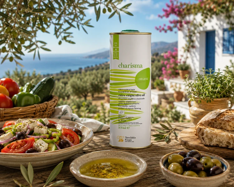 Oliwa z oliwek Charisma Organic Extra Virgin Bio 1L Grecja Kreta