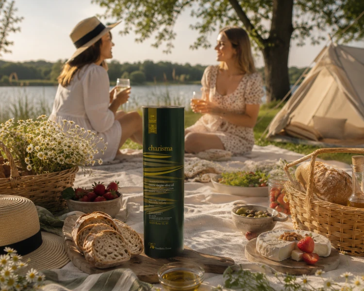Grecka Oliwa z Oliwek Extra Virgin 750ml Charisma Tłoczona na Zimno Premium